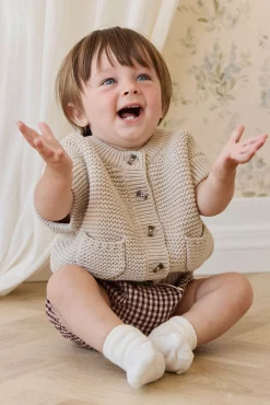 Organic Cotton Gabriel Bloomer-Cinnamon Gingham