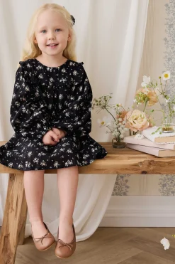 Organic Cotton Gianna Dress - Cassie Caviar