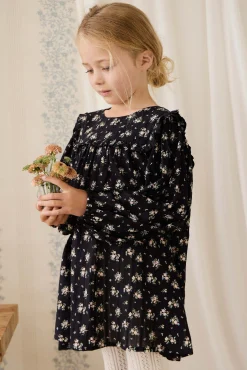 Organic Cotton Gianna Dress - Cassie Caviar