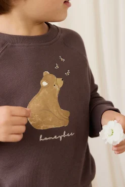 Organic Cotton Hayes Sweatshirt - Raku Honeybee Bear