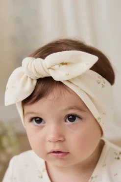 Organic Cotton Headband - Josepha Egret Small