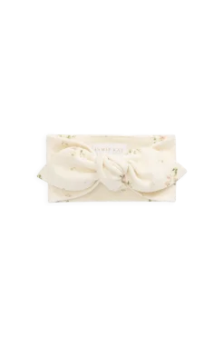 Organic Cotton Headband - Josepha Egret Small