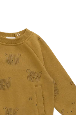 Organic Cotton Henry Sweatshirt - Buckwheat Teddy Face