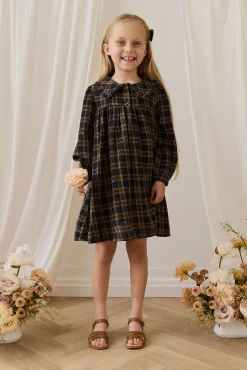 Organic Cotton Ira Dress - Woodland Check