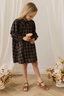 Organic Cotton Ira Dress - Woodland Check