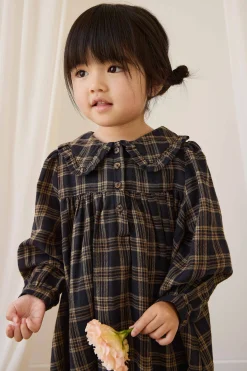 Organic Cotton Ira Dress - Woodland Check