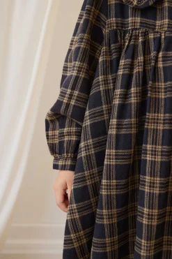 Organic Cotton Ira Dress - Woodland Check