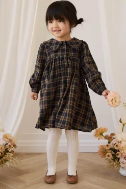 Organic Cotton Ira Dress - Woodland Check