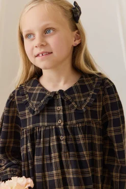 Organic Cotton Ira Dress - Woodland Check