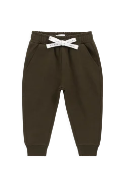 Organic Cotton Jalen Track Pant - Deep Olive