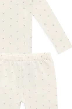 Organic Cotton Jarrah Long Sleeve Pyjama Set - Ditsy Cherries