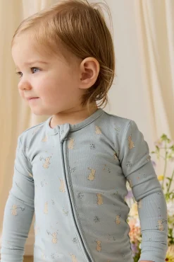 Organic Cotton Jude Onepiece-Lapin Jardin Blue