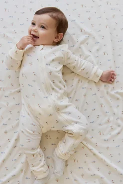 Organic Cotton Jude Onepiece - Savannah Animals Tofu