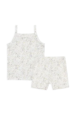 Organic Cotton Jude Singlet Pyjama Set-Cottage Garden
