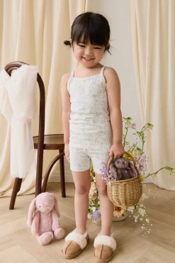 Organic Cotton Jude Singlet Pyjama Set-Cottage Garden