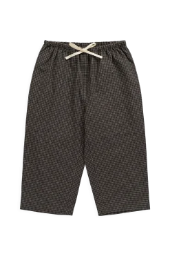 Organic Cotton Kenji Pant - Basalt Grid