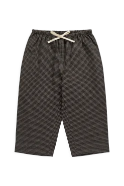 Organic Cotton Kenji Pant - Basalt Grid