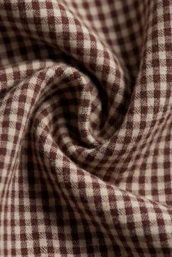 Organic Cotton Kenji Pant-Cinnamon Gingham