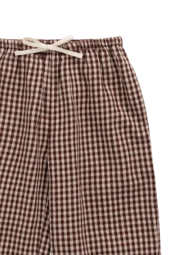 Organic Cotton Kenji Pant-Cinnamon Gingham