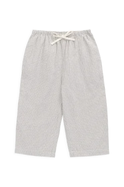 Organic Cotton Kenji Pant - Cloud Check