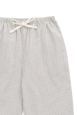 Organic Cotton Kenji Pant - Cloud Check