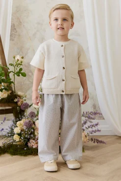 Organic Cotton Kenji Pant - Cloud Check