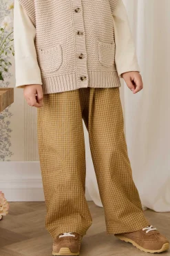 Organic Cotton Kenji Pant - Windowpane Check Buckwheat