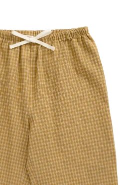 Organic Cotton Kenji Pant - Windowpane Check Buckwheat