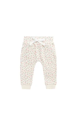 Organic Cotton Lilith Track Pant - Posy Garden Pink