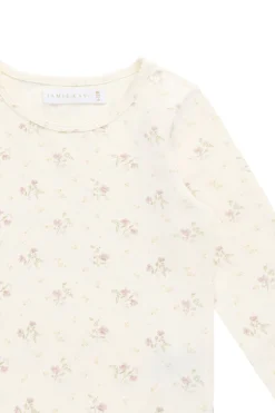 Organic Cotton Long Sleeve Top - Thelma Parchment