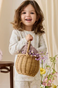 Organic Cotton Louisella Long Sleeve Pyjama Set-Cottage Garden