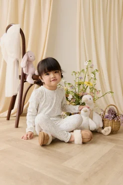 Organic Cotton Louisella Long Sleeve Pyjama Set-Cottage Garden