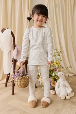 Organic Cotton Louisella Long Sleeve Pyjama Set-Cottage Garden