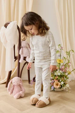 Organic Cotton Louisella Long Sleeve Pyjama Set-Cottage Garden