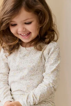 Organic Cotton Louisella Long Sleeve Pyjama Set-Cottage Garden