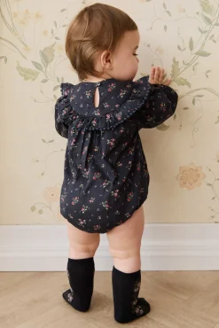 Organic Cotton Malia Playsuit - Bianca Noir
