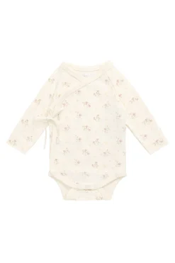 Organic Cotton Marina Bodysuit - Thelma Parchment