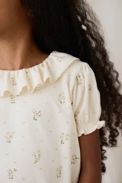 Organic Cotton Marlene Top - Josepha Egret Small