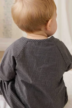 Organic Cotton Milton Onepiece - Basalt Grid