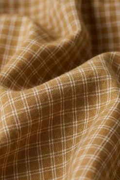 Organic Cotton Milton Onepiece - Windowpane Check Buckwheat