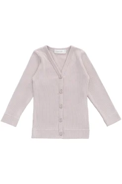Organic Cotton Modal Cardigan - Violet Tint