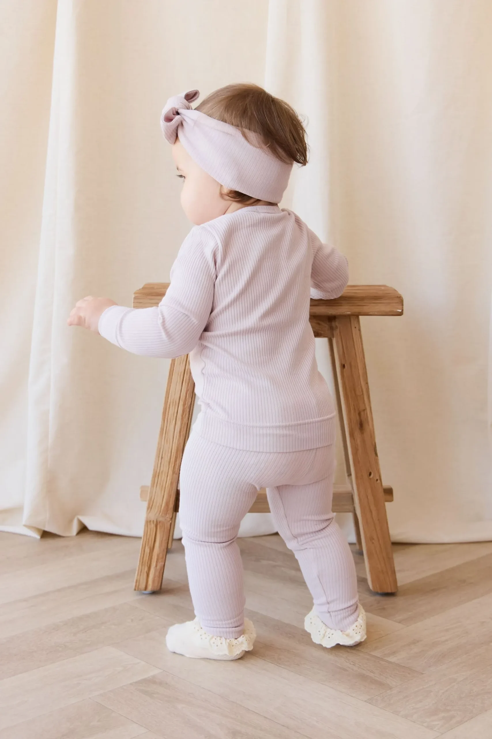Organic Cotton Modal Cardigan - Violet Tint