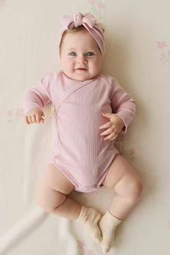 Organic Cotton Modal Marina Long Sleeve Bodysuit - Trinket