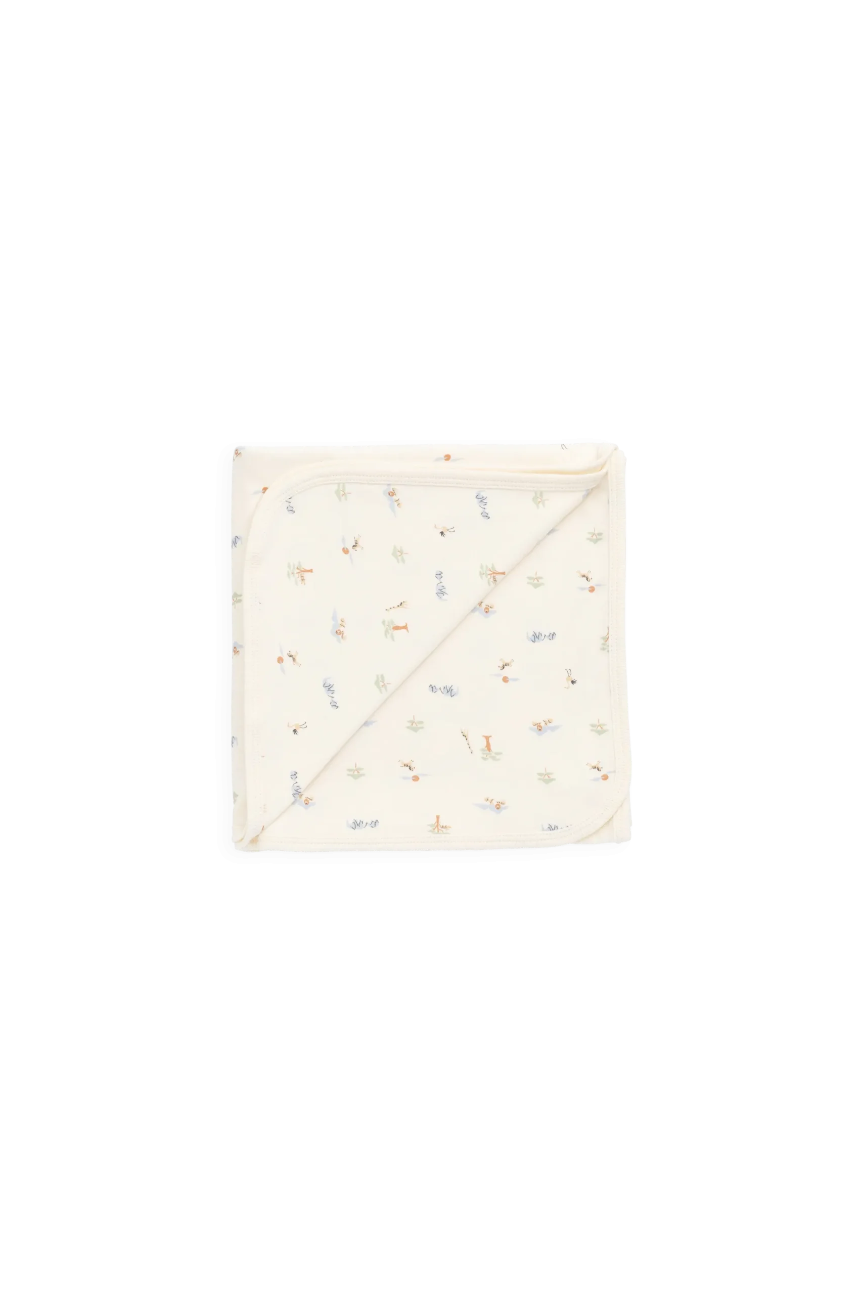 Organic Cotton Murphy Blanket - Savannah Animals Tofu
