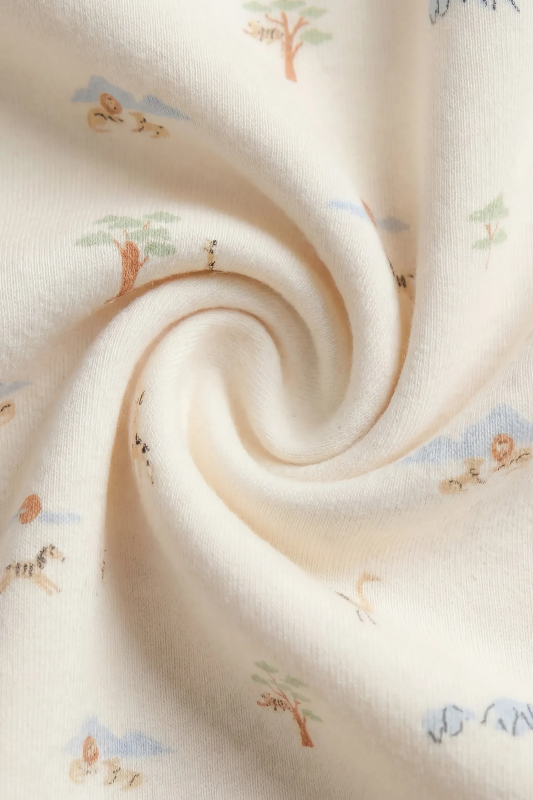 Organic Cotton Murphy Blanket - Savannah Animals Tofu