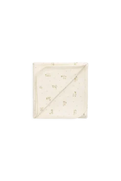 Organic Cotton Murphy Blanket - Josepha Egret Small