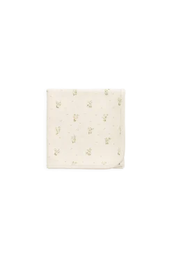 Organic Cotton Murphy Blanket - Josepha Egret Small