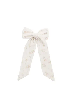 Organic Cotton Muslin Alora Bow - Emelia Pink