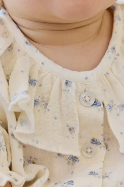 Organic Cotton Muslin Alora Top-Molly Blue
