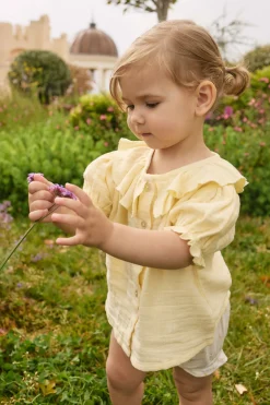 Organic Cotton Muslin Alora Top - Sunshine